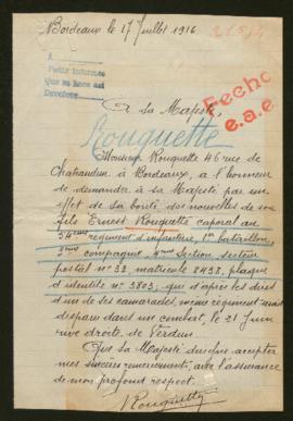 Expediente de Ernest Marcellin Rouquette