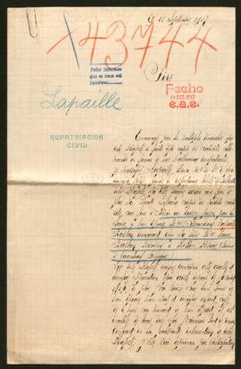 Expediente de Alexandrine Lapaille Baskin