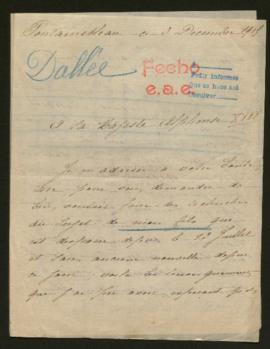 Expediente de René Pierre Joseph Dallée