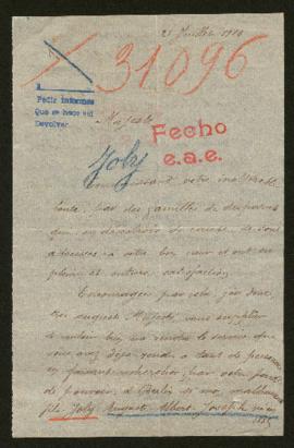 Expediente de Auguste Albert Joseph Joly