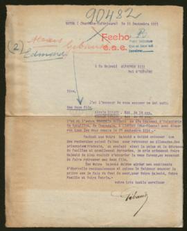 Expediente de Alexis Gibaud y Edmond Gibaud