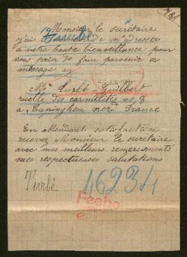 Expediente de la familia Turbé Guilbert