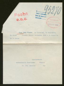 Expediente de Jean Pierre Gros