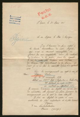 Expediente de Pierre Péjoine