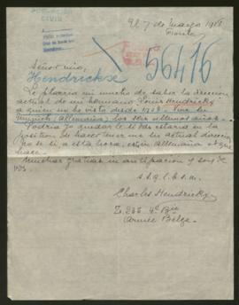 Expediente de Louis Hendrickx