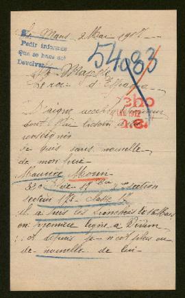 Expediente de Maurice Morin