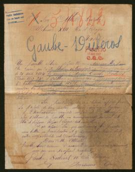 Expediente de André Gaube-Duberos