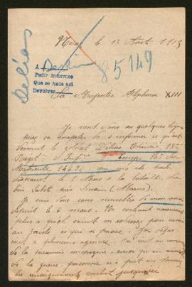 Expediente de Théodore Délias