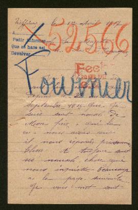 Expediente de Eugène Fournier
