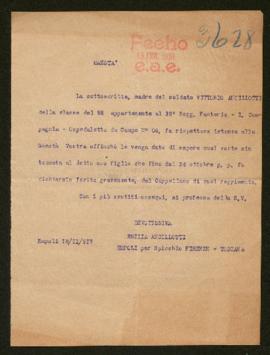 Expediente de Vittorio Ancillotti