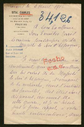 Expediente de André Albert Charles