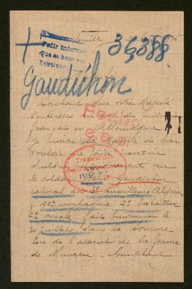 Expediente de Henri Gaudichon