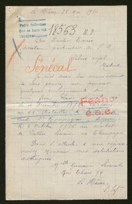 Expediente de Louis Sénécal