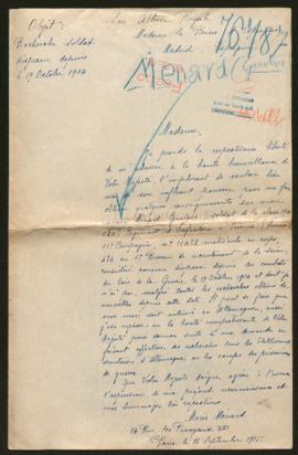 Expediente de Gustave Ménard