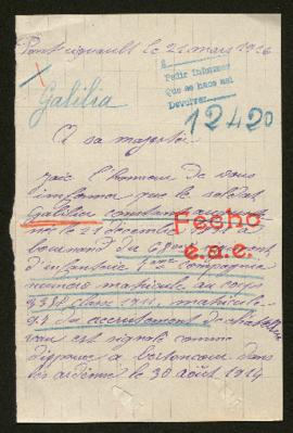 Expediente de Constant Auguste Galilier