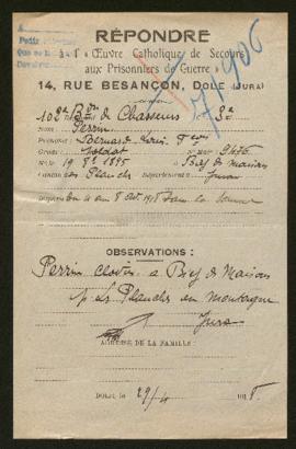 Expediente de Bernard Louis François Perrin