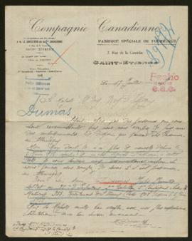 Expediente de Jules Camille Dumas