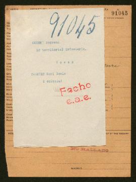 Expediente de Auguste Drouet