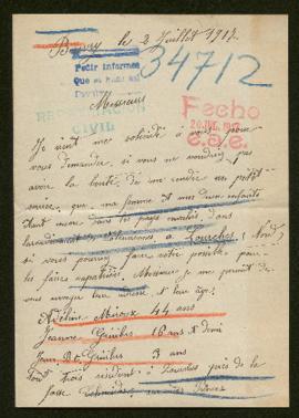 Expediente de la familia Grivilers Mirioux