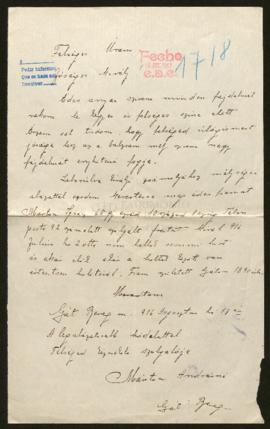 Expediente de Ignácz Márton