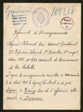 Expediente de Edouard René Marcel Guichard