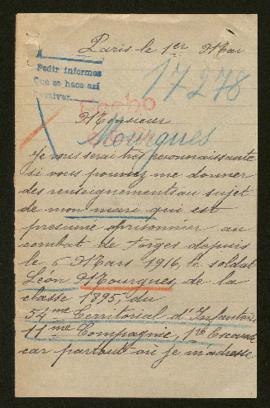 Expediente de Léon Mourgues