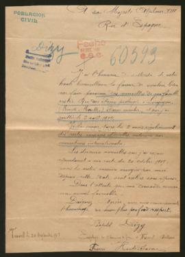 Expediente de la familia de Léopold Dizy