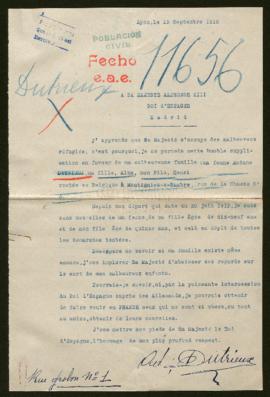 Expediente de la familia Dutrieux