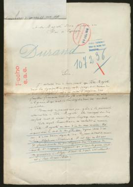 Expediente de Léon Alphonse Durand