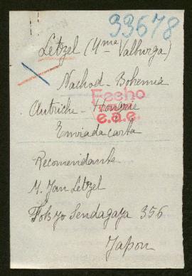 Expediente de Jan y Valbuga Letzel