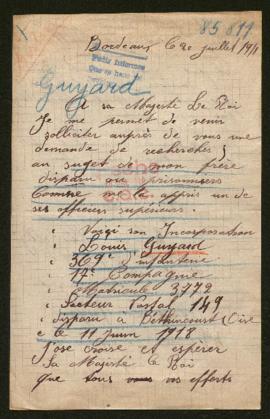 Expediente de Louis Guyard