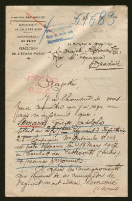 Expediente de Georges Adolphe Lemarié