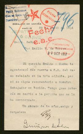 Expediente de René Henri Cousin
