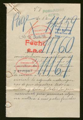 Expediente de la familia de Maurice Page, la familia Tricot Démoulin y Gabriel Henri Marie Joseph...