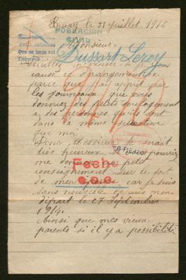 Expediente de Jeanne Dussart Leroy