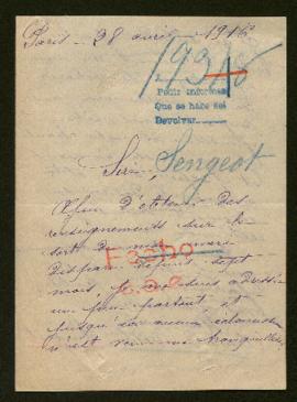 Expediente de Armand-Désiré Serigeot