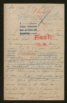 Expediente de Jules Lemarchand