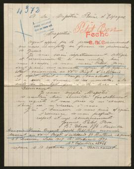 Expediente de François Xavier Auguste Joseph Petit-Bon