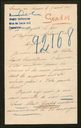 Expediente de Louis Albert Grados