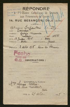 Expediente de Georges Maurice Boisselot