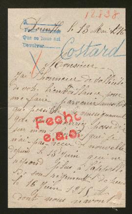 Expediente de Alexandre Costard