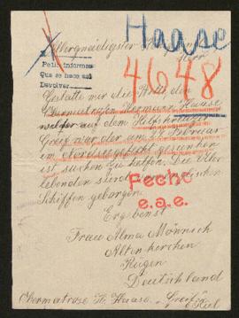 Expediente de Hermann Haase