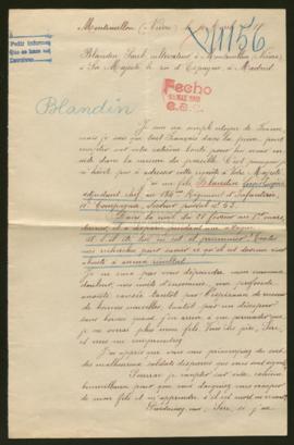 Expediente de Louis Eugène Blandin