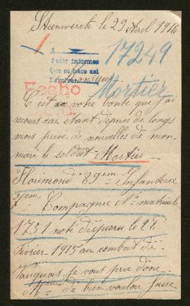 Expediente de Florimond Mortier