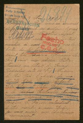 Expediente de la familia Patin Verrier