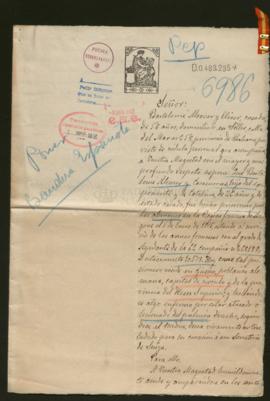 Expediente de Bartolomé Alcover Casanovas