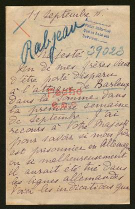 Expediente de Louis Rabjeau