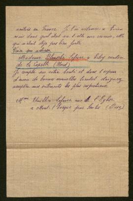 Expediente de Maurice Thuillier y de la familia Blansché-Lefèvre