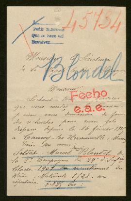 Expediente de Marcel André Blondel