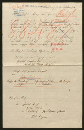 Expediente de Johann Heigl